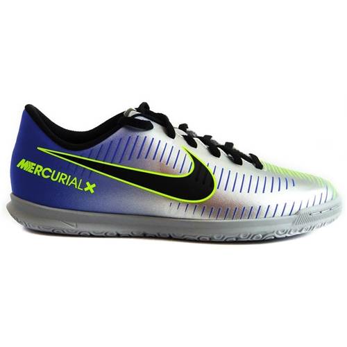 Nike JR Mercurialx Vortex Iii Njr IC Puro Fenomeno Blau,Silber
