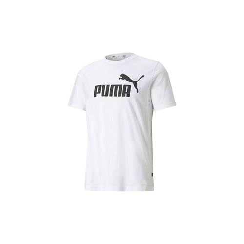 Puma Ess Logo Tee Weiß