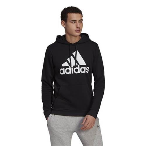 Adidas Essentials Fleece Big Logo Hoodie Schwarz