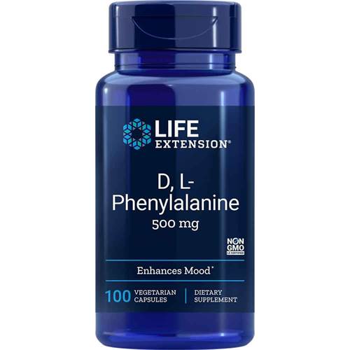 Life Extension D, L-phenylalanine Dunkelblau