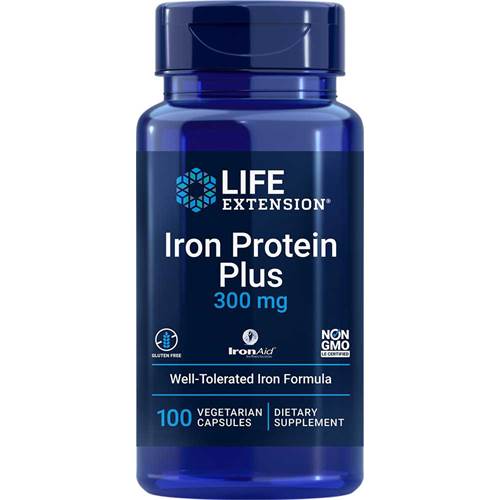 Life Extension Iron Protein Plus Dunkelblau
