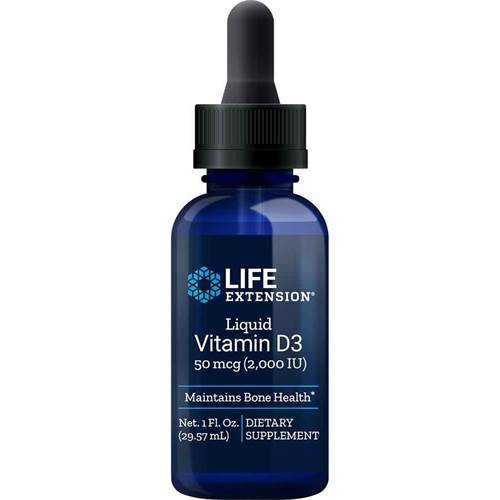 Life Extension Liquid Vitamin D3 Dunkelblau