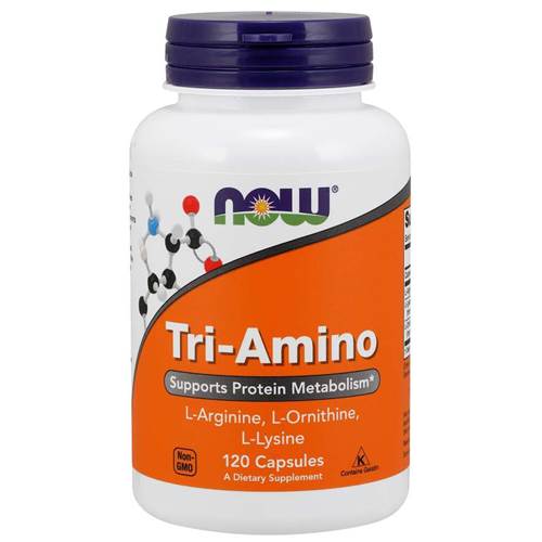NOW Foods Tri-amino Orangefarbig,Weiß