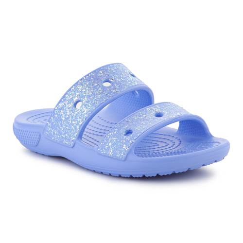 Crocs Classic Glitter Sandal Kids Blau