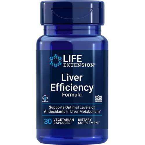 Life Extension Liver Efficiency Formula Dunkelblau