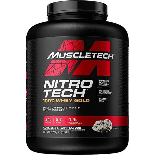 Nahrungsergänzungsmittel MuscleTech Nitro-tech 100% Whey Gold