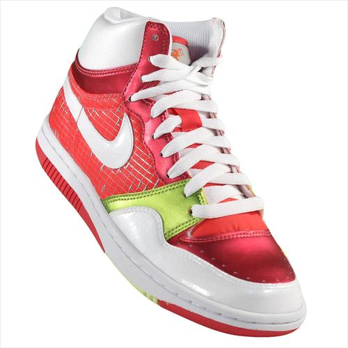 Nike Court Force High Rot,Weiß,Grün