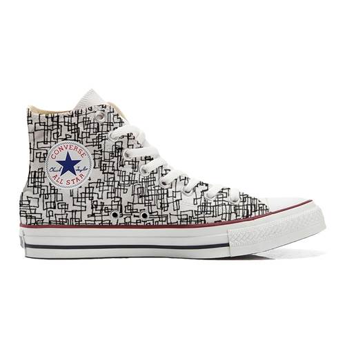 Converse Original Customized With Printed Italian Style Handmade Shoes Abstract A11251