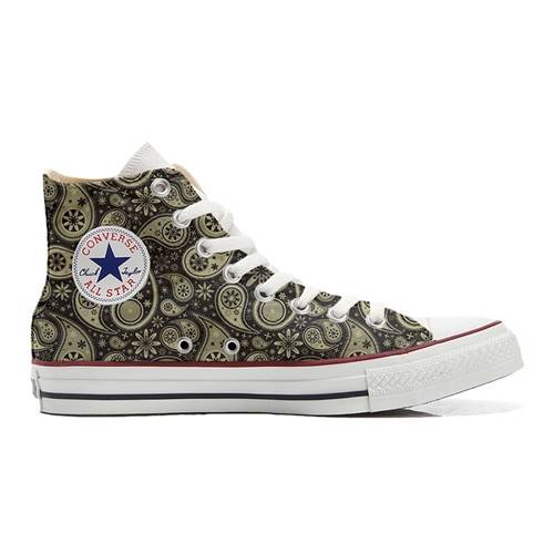 Converse Original Customized With Printed Italian Style Handmade Shoes Indian Paisley A11253