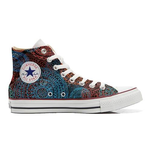 Converse Original Customized With Printed Italian Style Handmade Shoes Back Groud Paisley A11257