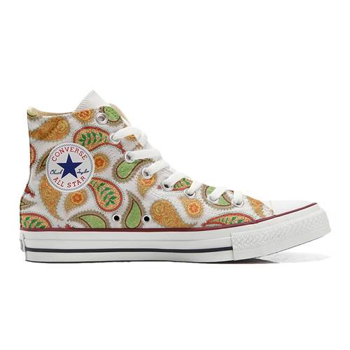 Converse Original Customized With Printed Italian Style Handmade Shoes Quirky Paisley A11261