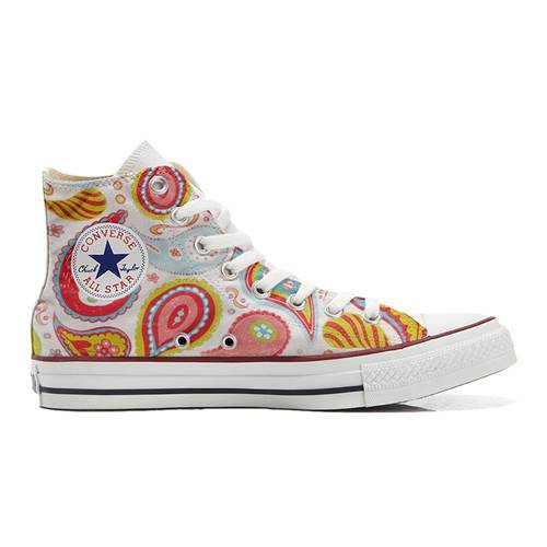 Converse Original Customized With Printed Italian Style Handmade Shoes Power Paisley A11264