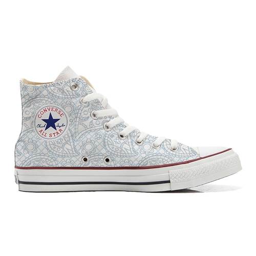 Converse Original Customized With Printed Italian Style Handmade Shoes Sky Paisley A11266