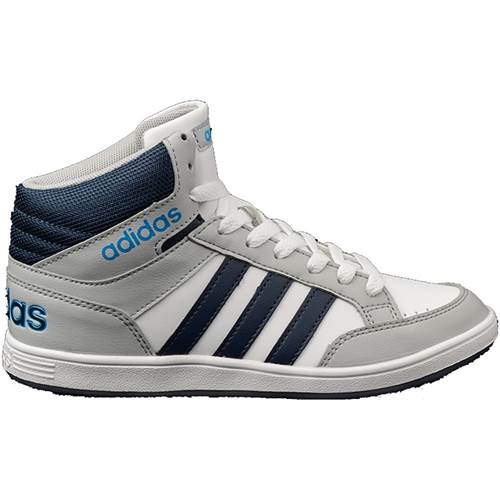 Adidas Hoops Mid K Weiß,Dunkelblau,Grau