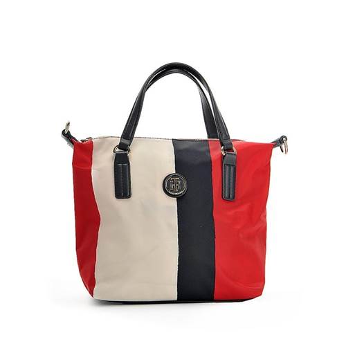 Tommy Hilfiger Poppy Small Tote Vertical Srtipe AW0AW04039904