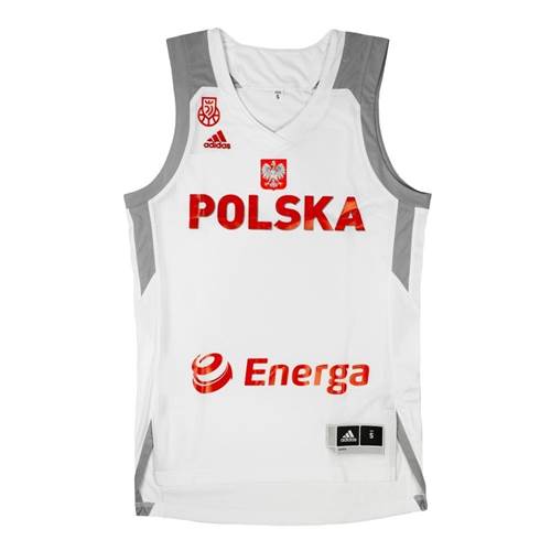 Adidas Koszulka Reprezentacji Polski Basketball CV9109POLWHITE