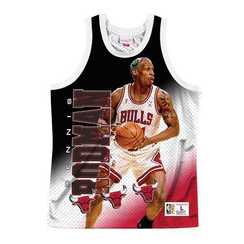 Mitchell & Ness Nba Behind The Back Chicago Bulls Dennis Rodman MSTKMI19002CBUWHITDRD