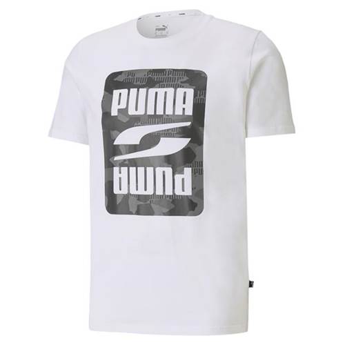 Puma Rebel Camo Graphic Tee Weiß