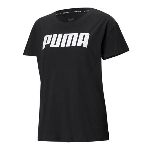 Puma Tshirt Damski Rtg Logo Tee Schwarz