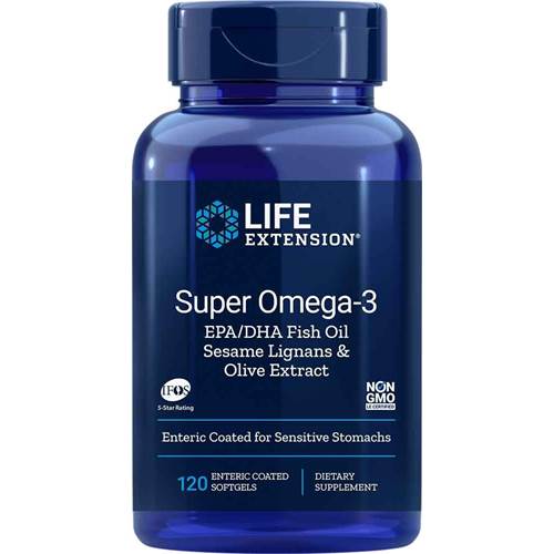 Nahrungsergänzungsmittel Life Extension Super OMEGA3 Epa Dha With Sesame Lignans Olive Extract