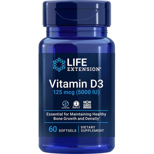 Nahrungsergänzungsmittel Life Extension Vitamin D3 5000 IU