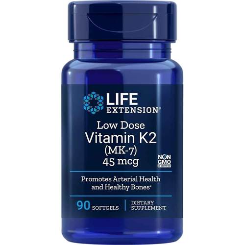 Nahrungsergänzungsmittel Life Extension Low-dose Vitamin K2 Mk7 Eu