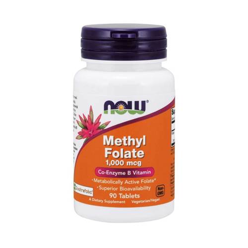 Nahrungsergänzungsmittel NOW Foods Methyl Folate Quatrefolic 1000 Mcg