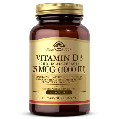 Nahrungsergänzungsmittel Solgar Vitamin D3 1000 IU 25 Mcg