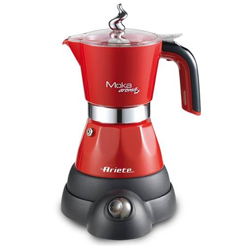 Kaffee und Tee Ariete Mokina NA 42 Filiżanki Espresso 42 TZ Czerwona Kawiarka Elektryczna Aluminiowa Ciśnieniowa