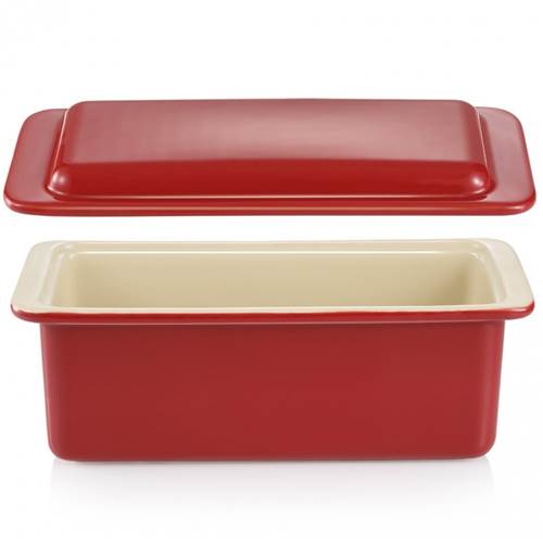 Backen Tescoma Delicia 34,5 X 13 CM Czerwona Forma DO Pieczenia Chleba Tostowego Ceramiczna