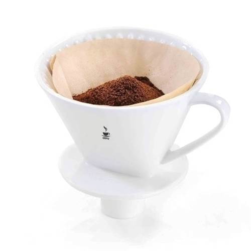 Kaffee und Tee Gefu Sanro Biały Dripper Filtr DO Kawy Porcelanowy