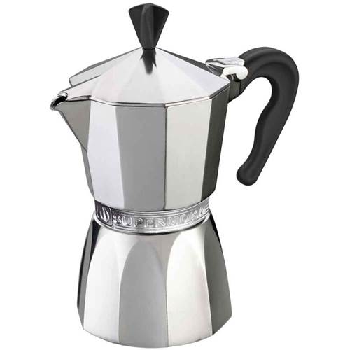 Kaffee und Tee GAT Supermoka NA 6 Filiżanek Espresso 6 TZ Kawiarka Aluminiowa Ciśnieniowa