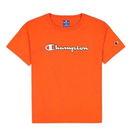 Champion Crewneck Tshirt Orangefarbig