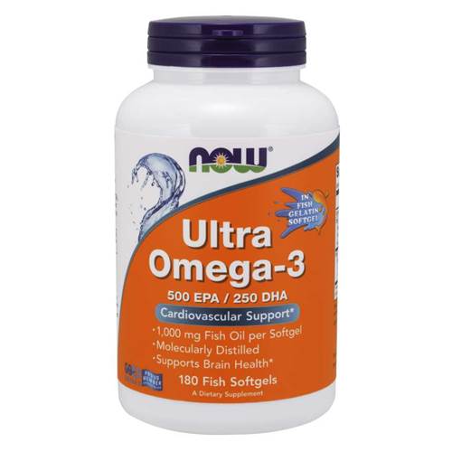 NOW Foods Ultra Omega-3 Orangefarbig,Weiß