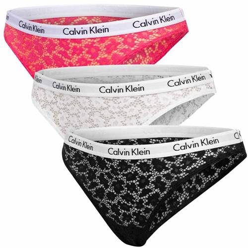 Calvin Klein 3 Pack Bikini Briefs Carousel Schwarz,Weiß,Rosa