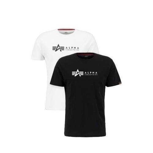 Tshirts Alpha Industries Label T 2 Pack