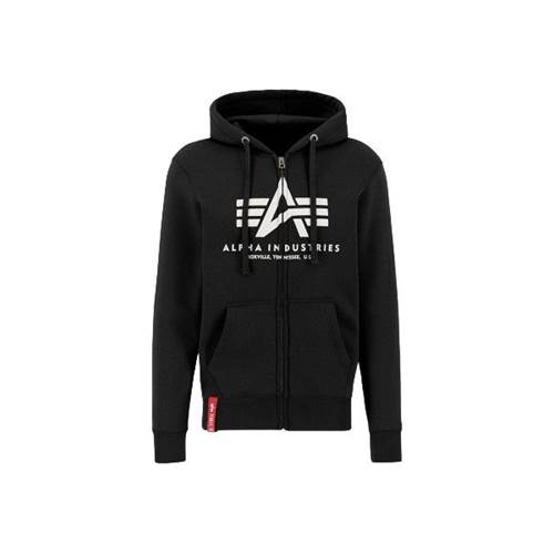 Sweatshirt Alpha Industries Basic Zip Hoody Black