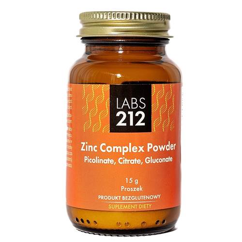Labs212 Zinc Complex Powder Picolinate, Citrate, Gluconate Orangefarbig