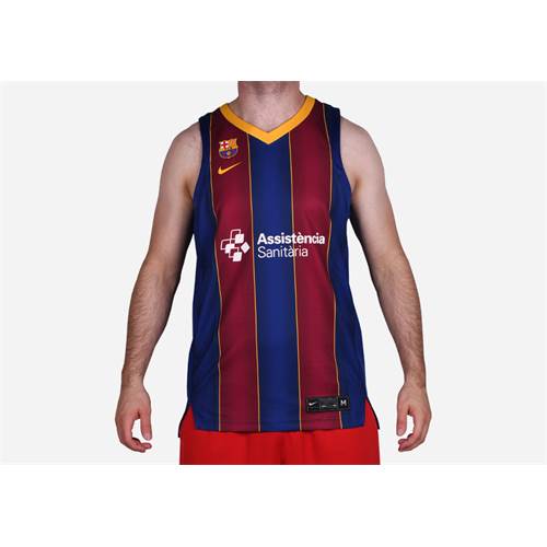 Nike Fc Barcelona Home Replica Basketball Dunkelblau,Rot