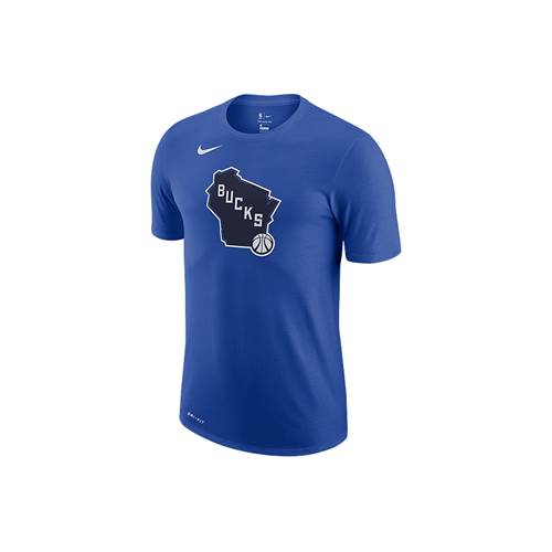 Nike Nba Milwaukee Bucks City Edition Logo Dri-fit Blau